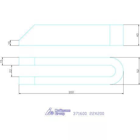 Amf Villás szorítóvas letörve 22X200 mm