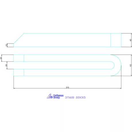 Amf Villás szorítóvas letörve 22X315 mm