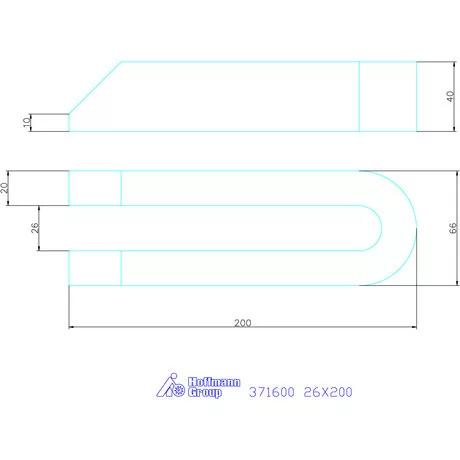 Amf Villás szorítóvas letörve 26X200 mm