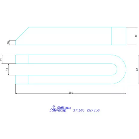 Amf Villás szorítóvas letörve 26X250 mm