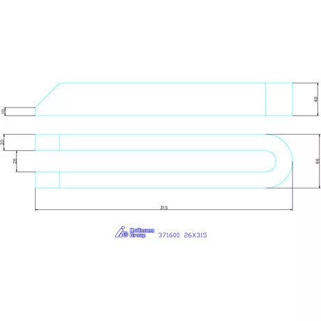 Amf Villás szorítóvas letörve 26X315 mm