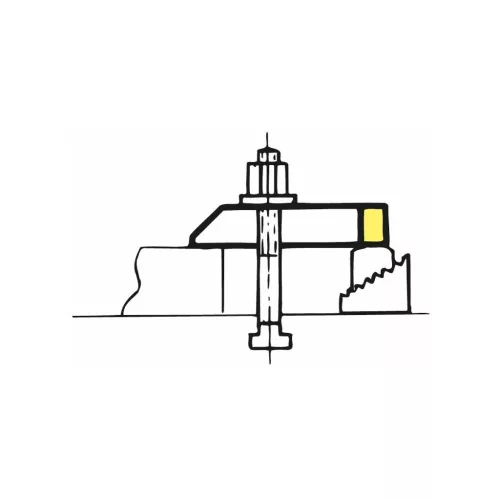 Amf Villás szorítóvas letörve 33X250 mm