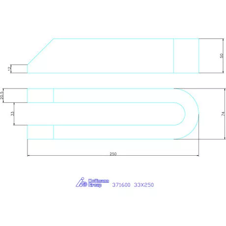 Amf Villás szorítóvas letörve 33X250 mm