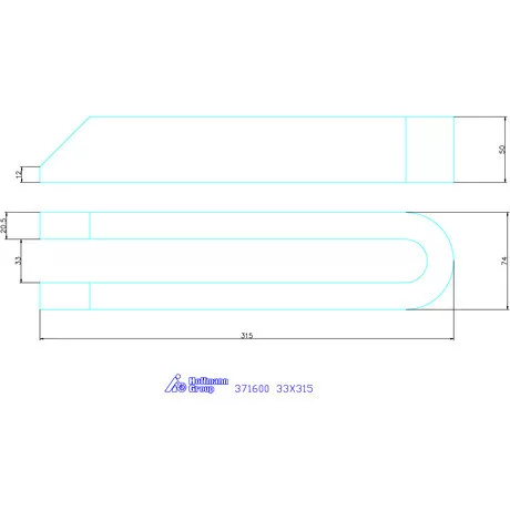 Amf Villás szorítóvas letörve 33X315 mm