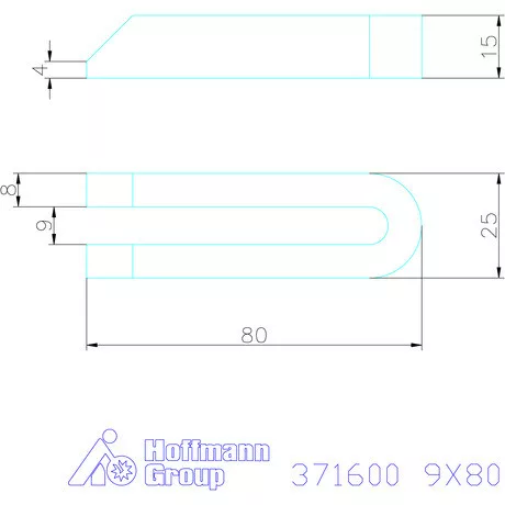Amf Villás szorítóvas letörve 9X80 mm