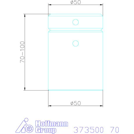 Amf Beállítható csavarbak acél alsórésszel 100 mm