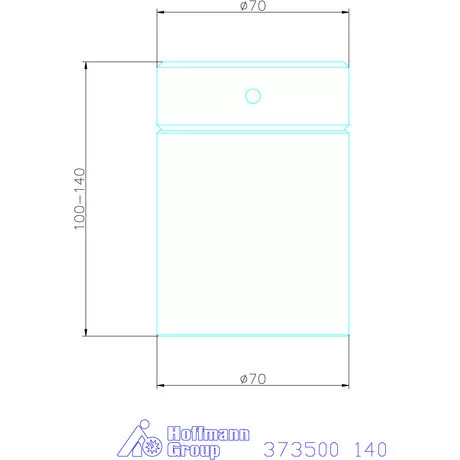 Amf Beállítható csavarbak acél alsórésszel 140 mm