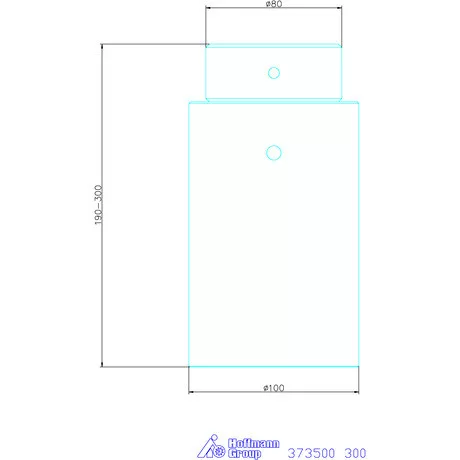 Amf Beállítható csavarbak acél alsórésszel 300 mm