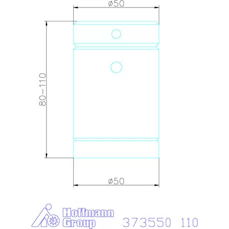Amf Beállítható csavarbak alu alsórésszel 110 mm