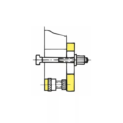 Amf Beállítható csavarbak alu alsórésszel 80 mm
