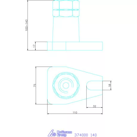 Amf Atlas állítható bak 140 mm