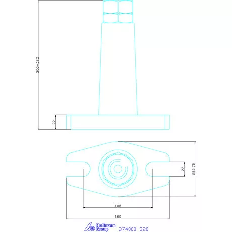 Amf Atlas állítható bak 320 mm