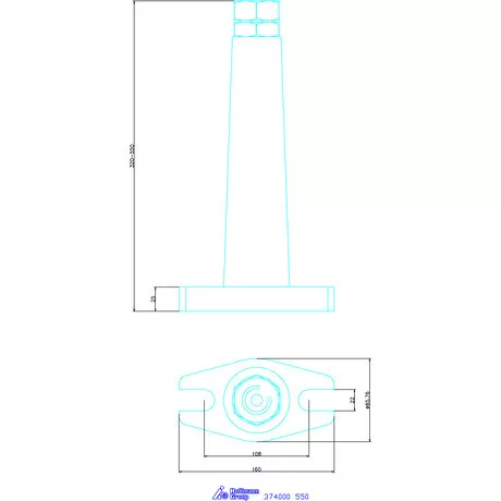 Amf Atlas állítható bak 550 mm