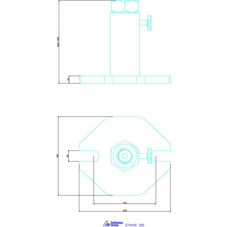 Amf Erősített csavarbak 300 mm
