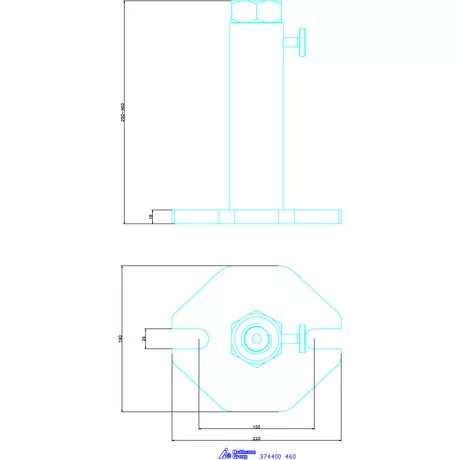 Amf Erősített csavarbak 460 mm