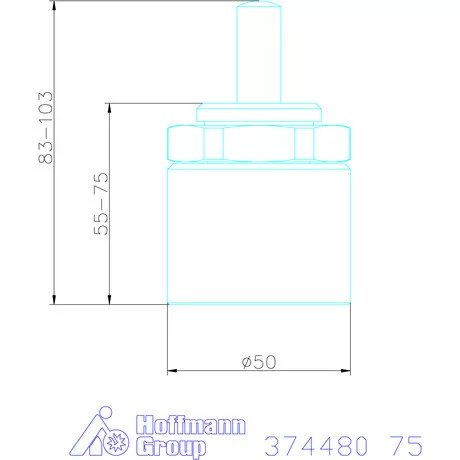 Amf Finombeállító bak 75 mm