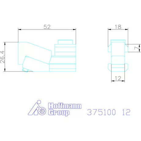 Amf Oldalszorító pár Mini-Bulle 12 mm