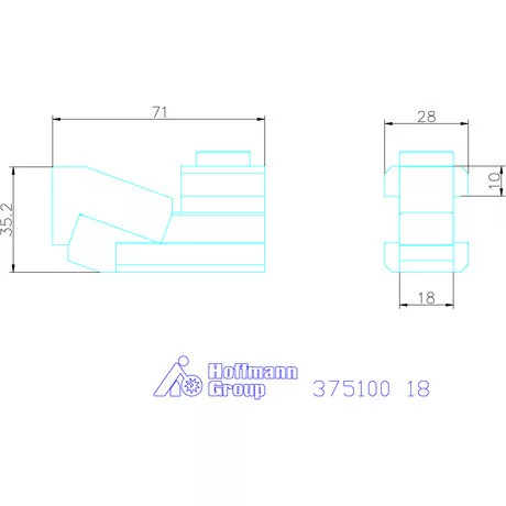 Amf Oldalszorító pár Mini-Bulle 18 mm