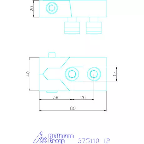 Amf Oldalszorító pofa pár Bulle, tartozékokkal 12 mm
