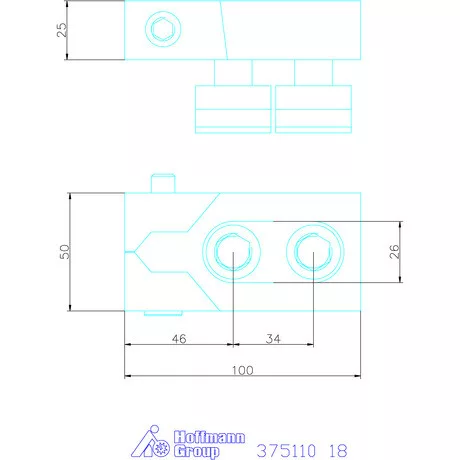 Amf Oldalszorító pofa pár Bulle, tartozékokkal 18 mm
