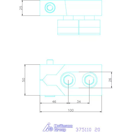 Amf Oldalszorító pofa pár Bulle, tartozékokkal 20 mm
