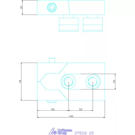 Amf Oldalszorító pofa pár Bulle, tartozékokkal 22 mm