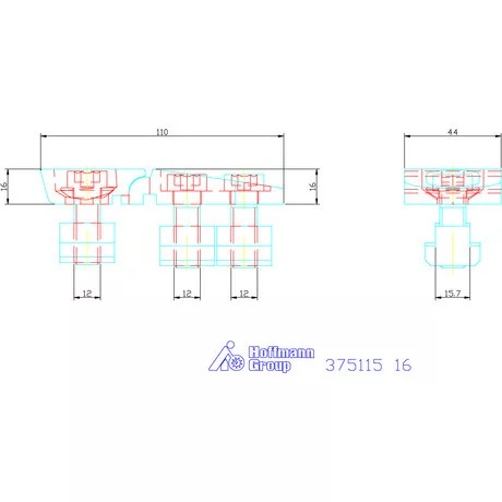 Amf Oldalszorító befogók 16 mm