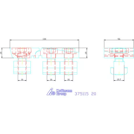 Amf Oldalszorító befogók 20 mm
