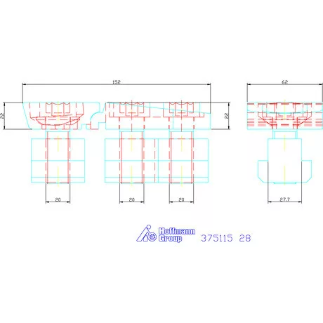 Amf Oldalszorító befogók 28 mm
