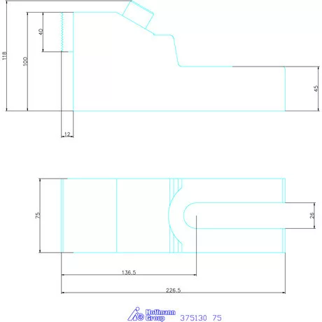 Amf Stabil szorítópofa 75 mm