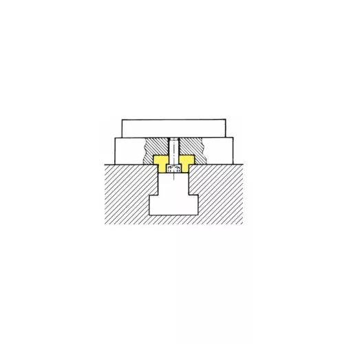 Amf Lépcsős horonycsap, köszörült 16 mm