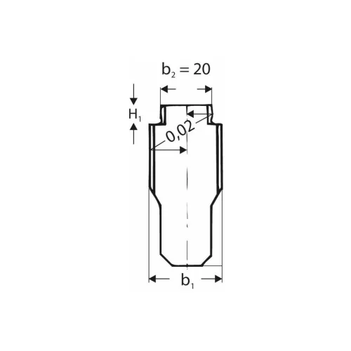 Amf Rögzítetlen horonycsap, köszörült, beszabályozáshoz 22 mm