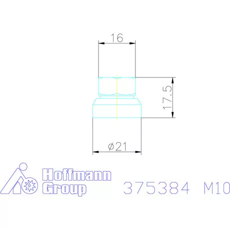 Halder Norm+Technik Hatlapú anya kúpos alátéttel M10
