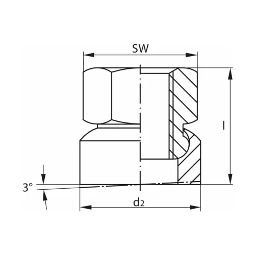 Halder Norm+Technik Hatlapú anya kúpos alátéttel M8