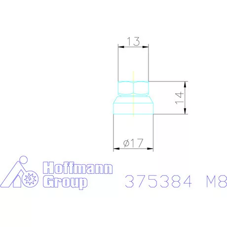 Halder Norm+Technik Hatlapú anya kúpos alátéttel M8