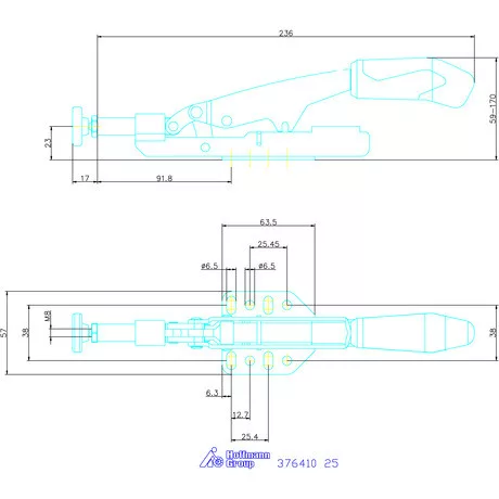 Garant Tolórudas gyorsszorító, változtatható 25