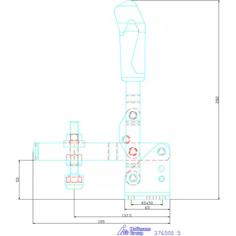 Amf Vertikális befogó vízszintes talppal 5