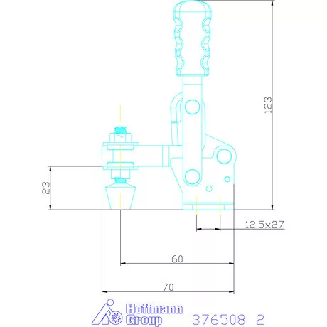 Holex Vertikális befogó vízszintes talppal 2