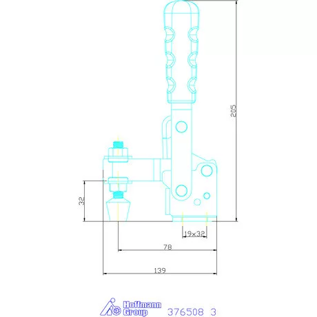 Holex Vertikális befogó vízszintes talppal 3