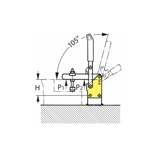 Amf Vertikális befogó függőleges talppal 1
