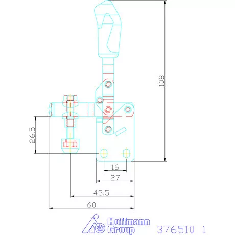 Amf Vertikális befogó függőleges talppal 1