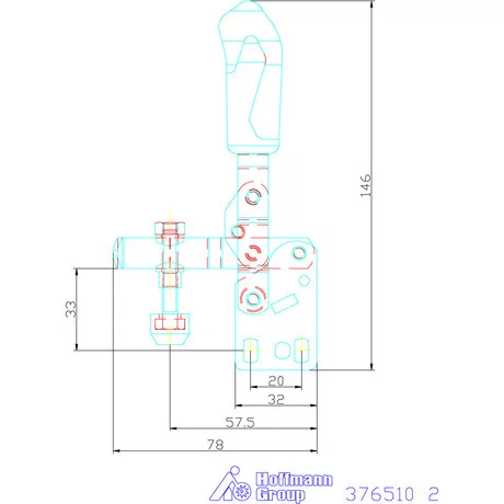 Amf Vertikális befogó függőleges talppal 2