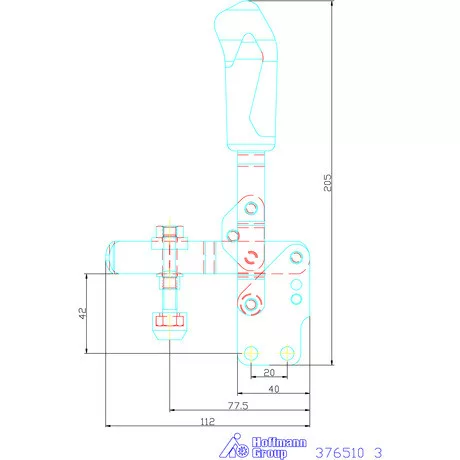 Amf Vertikális befogó függőleges talppal 3