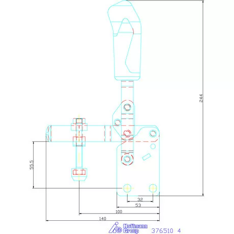 Amf Vertikális befogó függőleges talppal 4