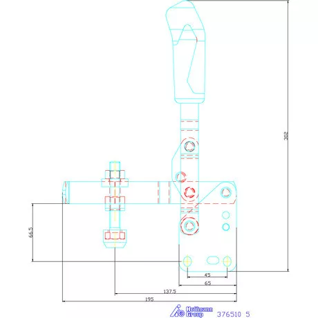 Amf Vertikális befogó függőleges talppal 5