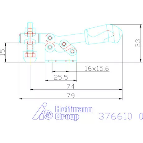 Amf Horizontális gyorsszorító vízszintes talppal 0