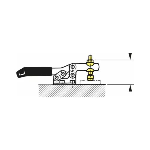 Holex Horizontális gyorsszorító vízszintes talppal 2