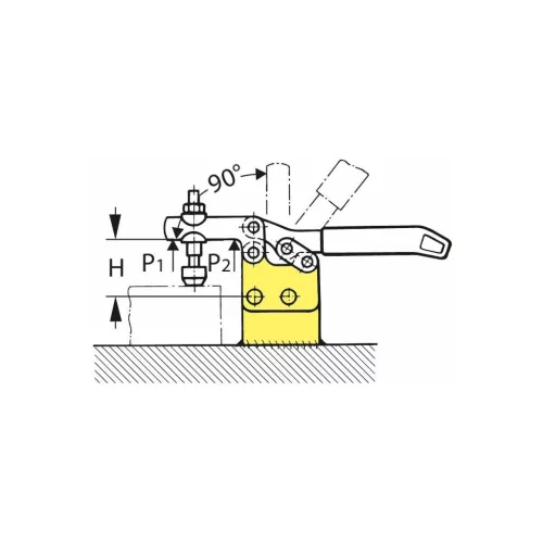 Amf Horizontális gyorsszorító függőleges talppal 2