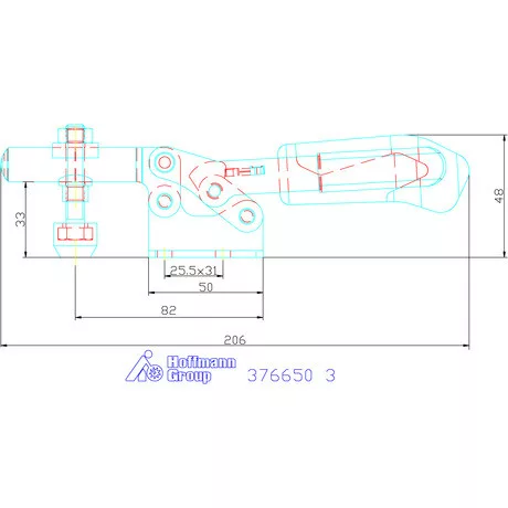 Horizontális gyorsszorító biztonsági reteszeléssel 3