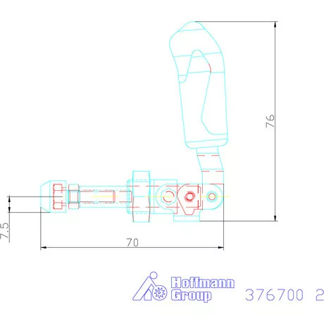 Amf Tolórudas gyorsszorító rövid kivitel 2
